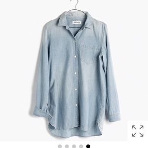 Madewell ex-boyfriend chambray in buckley wash